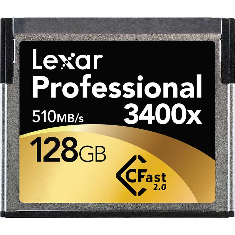 LexarMemory Cards CFast 128GB Card